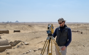 Luca Perfetti surveying the site. Photo: Nicola Dell’Aquila.