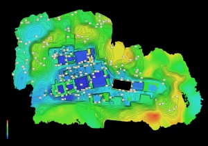 Digital Surface Model of the Leiden-Turin concession at Saqqara. Elaboration: Luca Perfetti.