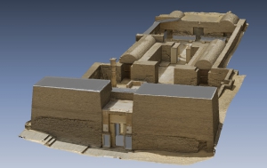 3D model of Maya’s tomb, kindly sponsored by the Friends of Saqqara Foundation in 2018. Elaboration: Alessandro Mandelli.