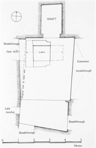 Substructure of Iniuia’s tomb