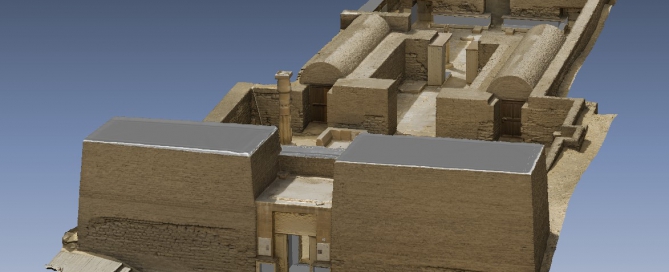 3D model of Maya’s tomb, kindly sponsored by the Friends of Saqqara Foundation in 2018. Elaboration: Alessandro Mandelli.